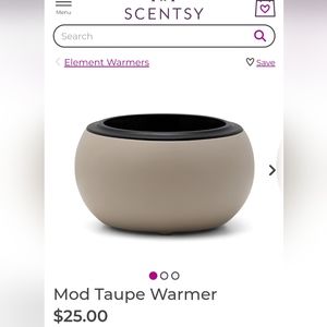Scentsy mod taupe warmer